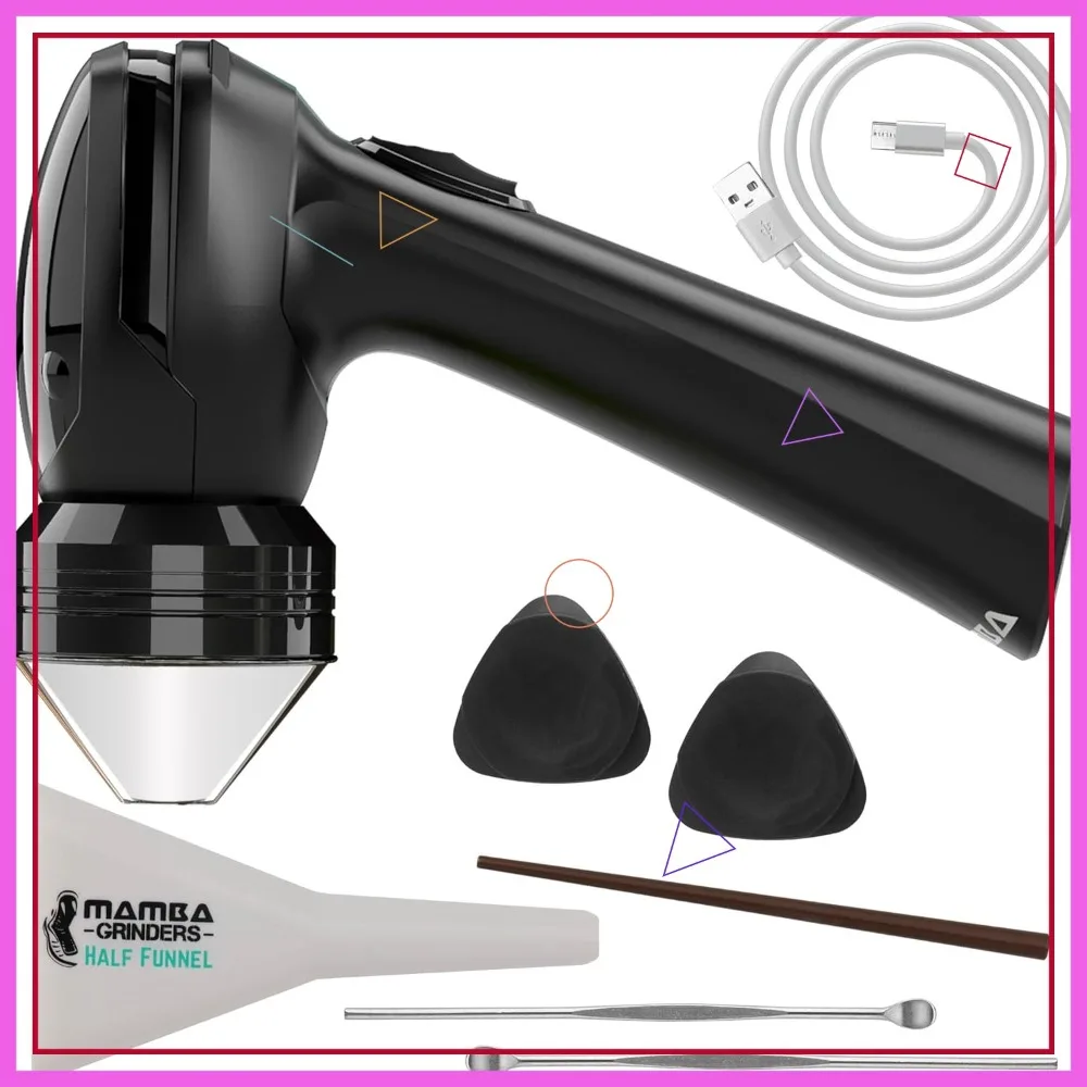 

Electric Spice Grinder with USB Rechargeable Mill, Easy One-Handed Use for 1g Loading, Ideal for Herbs and Seasonings