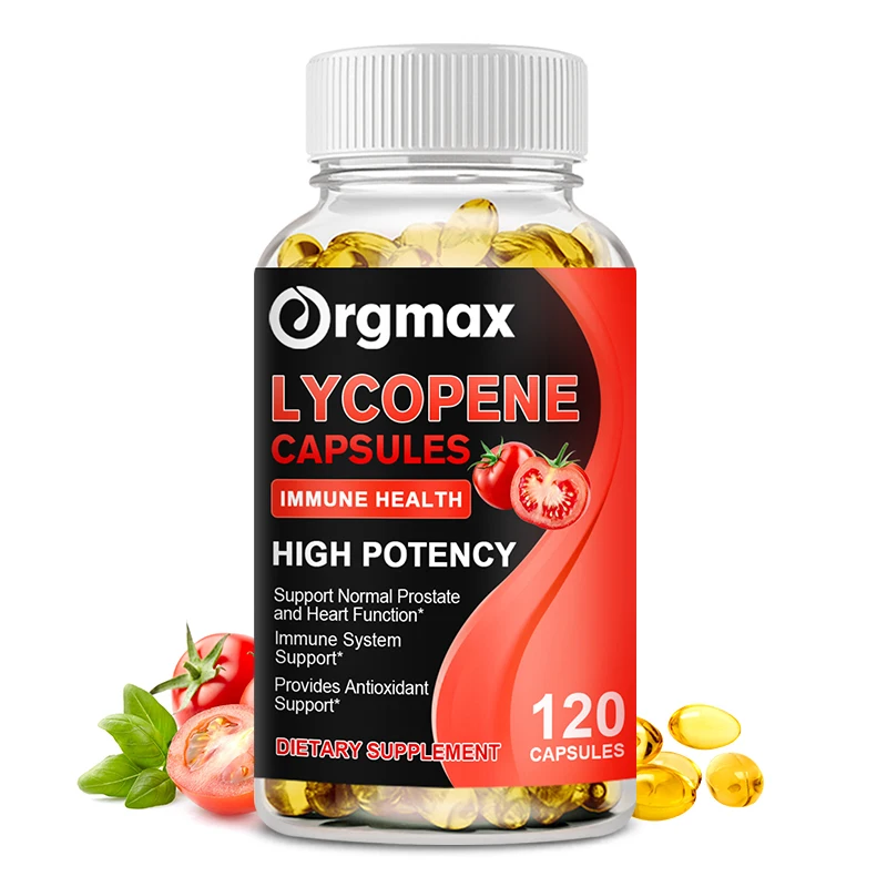 

Vegan Lycopene Capsules - Prostate Support Supplement for Men's Health - Lycopene Supplements for Heart Health & Immune Support