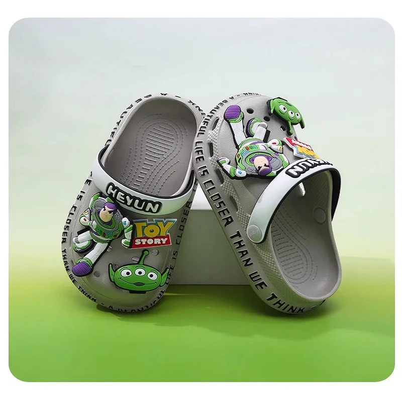 Kawaii Children\'S Cartoon Cave Shoes Outdoor Buzz Lightyear Cool Slippers High Quality Soft Bottom Anti Slip Beach Casual Shoes