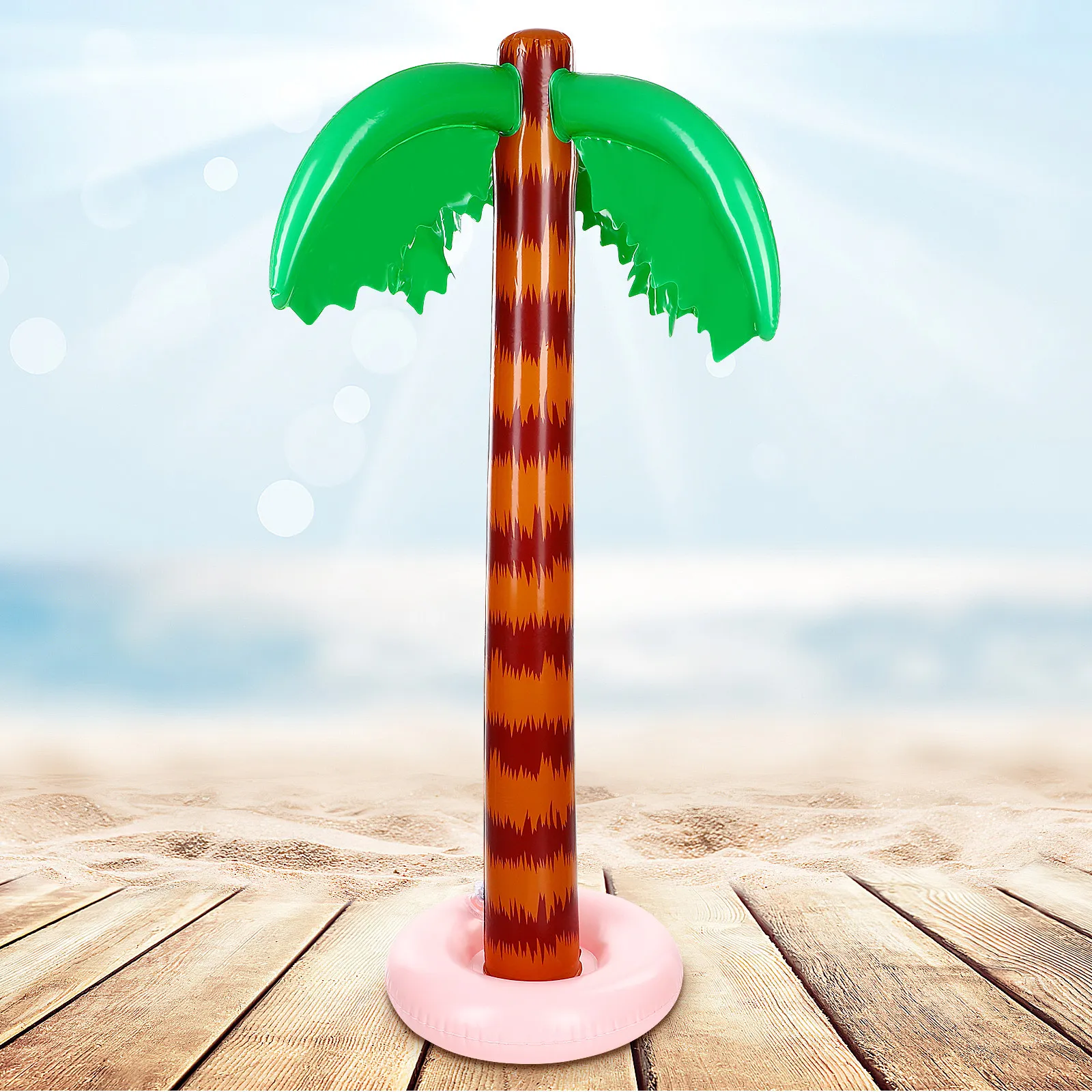 

Надувные кокосовые пальмы (2 шт.) для декора в тропическом стиле, из ПВХ премиум-класса, легко надуваемые и сдуваемые, портативные, для бассейна, пляжа, вечеринок, летних игр