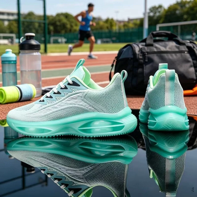 Zapatillas Deportivas para Hombre y Mujer, para Maratón, con Placa de Carbono, Amortiguación de Aire, Transpirables, Ligeras, Cómodas, Antideslizantes