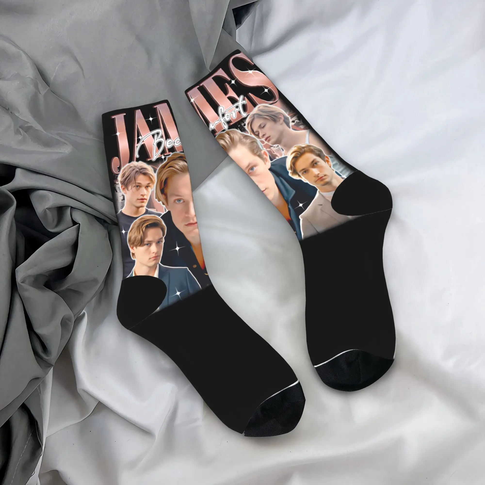 James Beaufort Socks  Funny Stockings Women Men Quality Climbing Socks Winter Graphic Anti-Slip Socks
