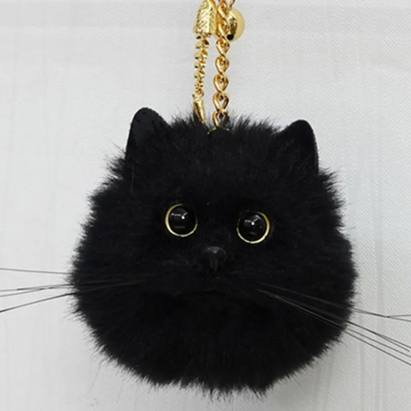 Kawaii Simulação Gato Bonito Pingente, Lifelike Telefone Mochila Chaveiro, Brinquedos De Pelúcia Ao Ar Livre Infantil, Presente De Aniversário Dos Desenhos Animados, Novo