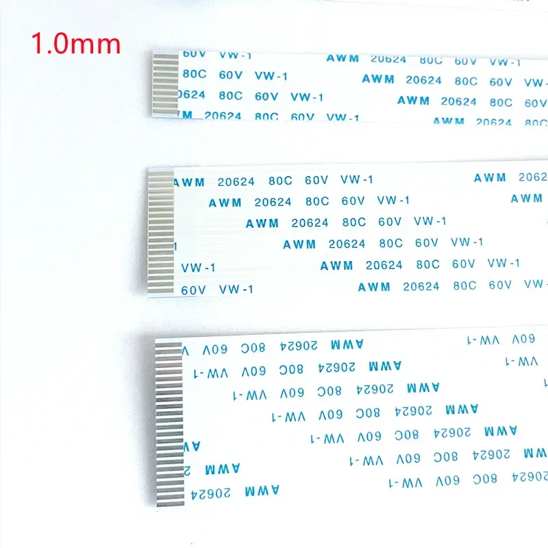 10PCS Flat Flexible Cable FFC FPC AWM 20624 80C 60V VW-1 FFC-0.5MM 1.0MM 4/5/6/8/10/12/14/16/18/20/24/26/30/32 Pin