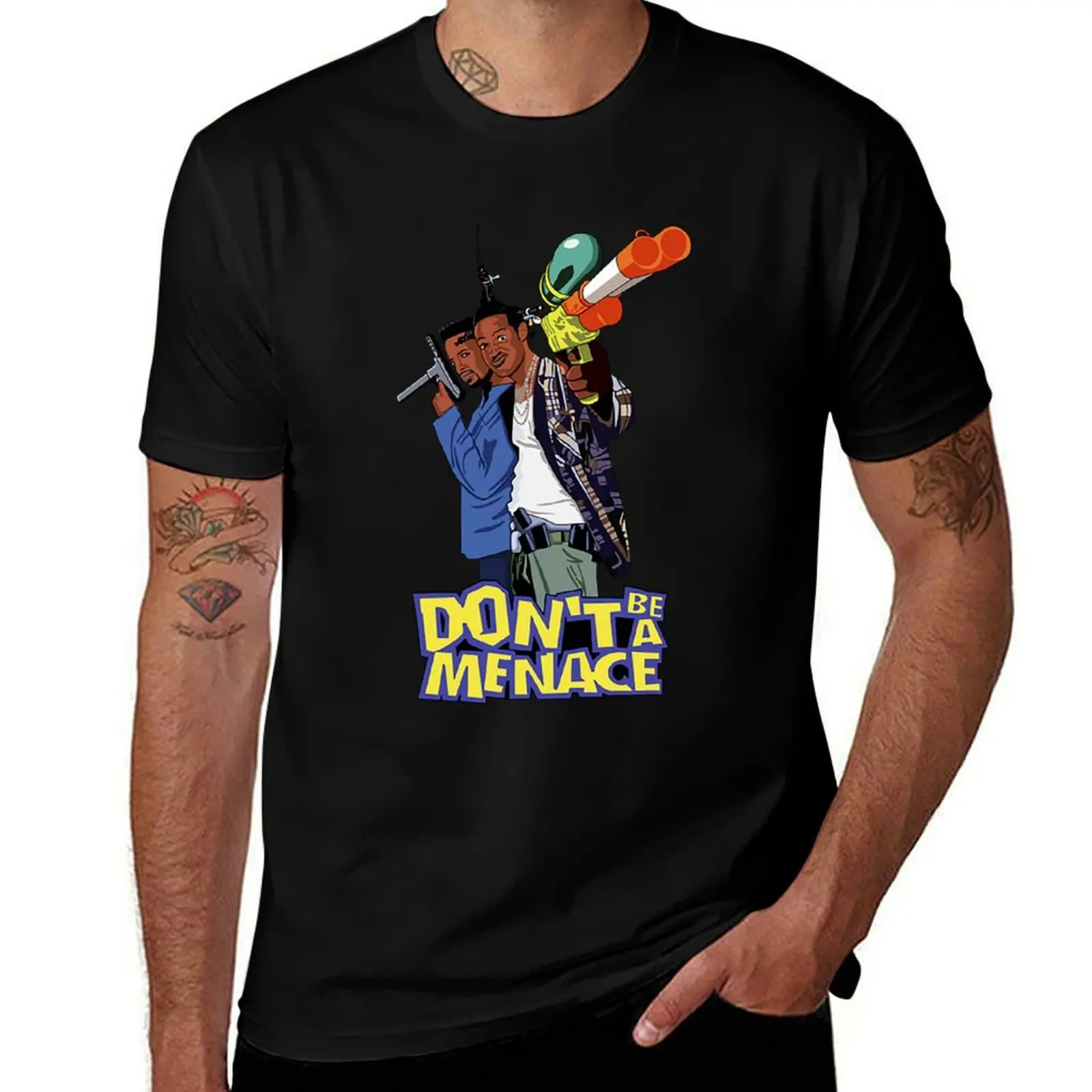 Dont Be A Menace T-Shirt Retro Style Print Casual Top