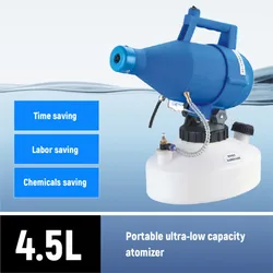 Clearance ! Portable Sprayer Electric ULV Fogger Portable Ultra-Low Volume Sprayer Fine Mist Blower 4.5L for home garden
