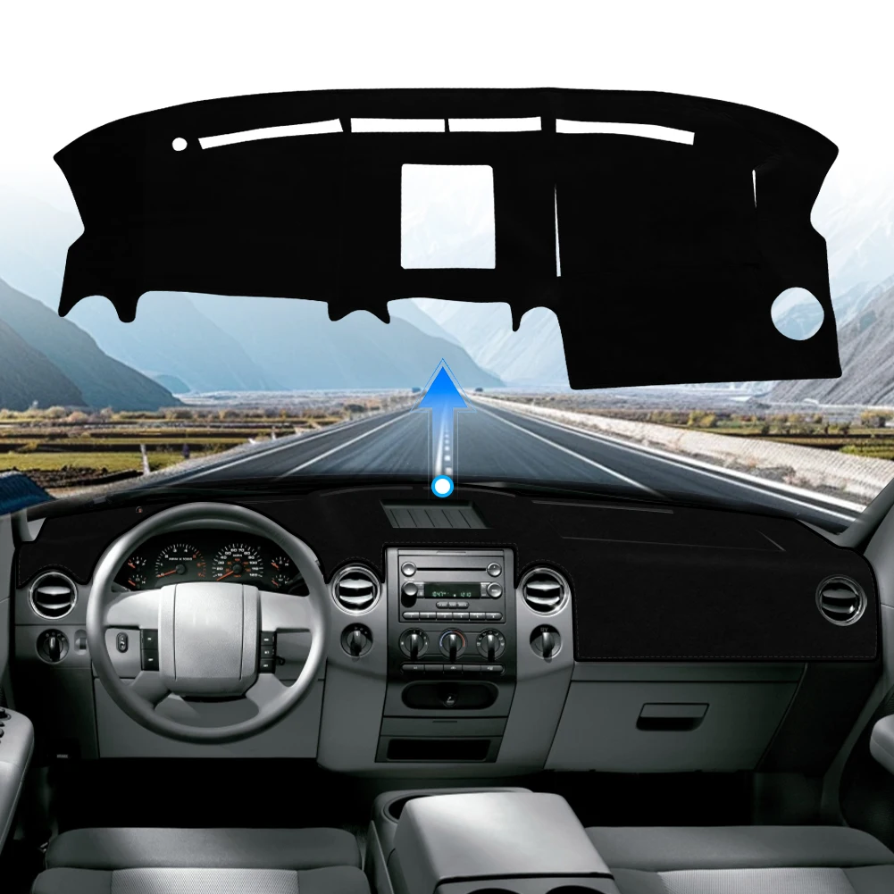 

Для Ford F150 F-150 2004-2008 автомобильные аксессуары, коврик для приборной панели, солнцезащитный козырек, отражающий свет, нескользящая подставка, приборная панель