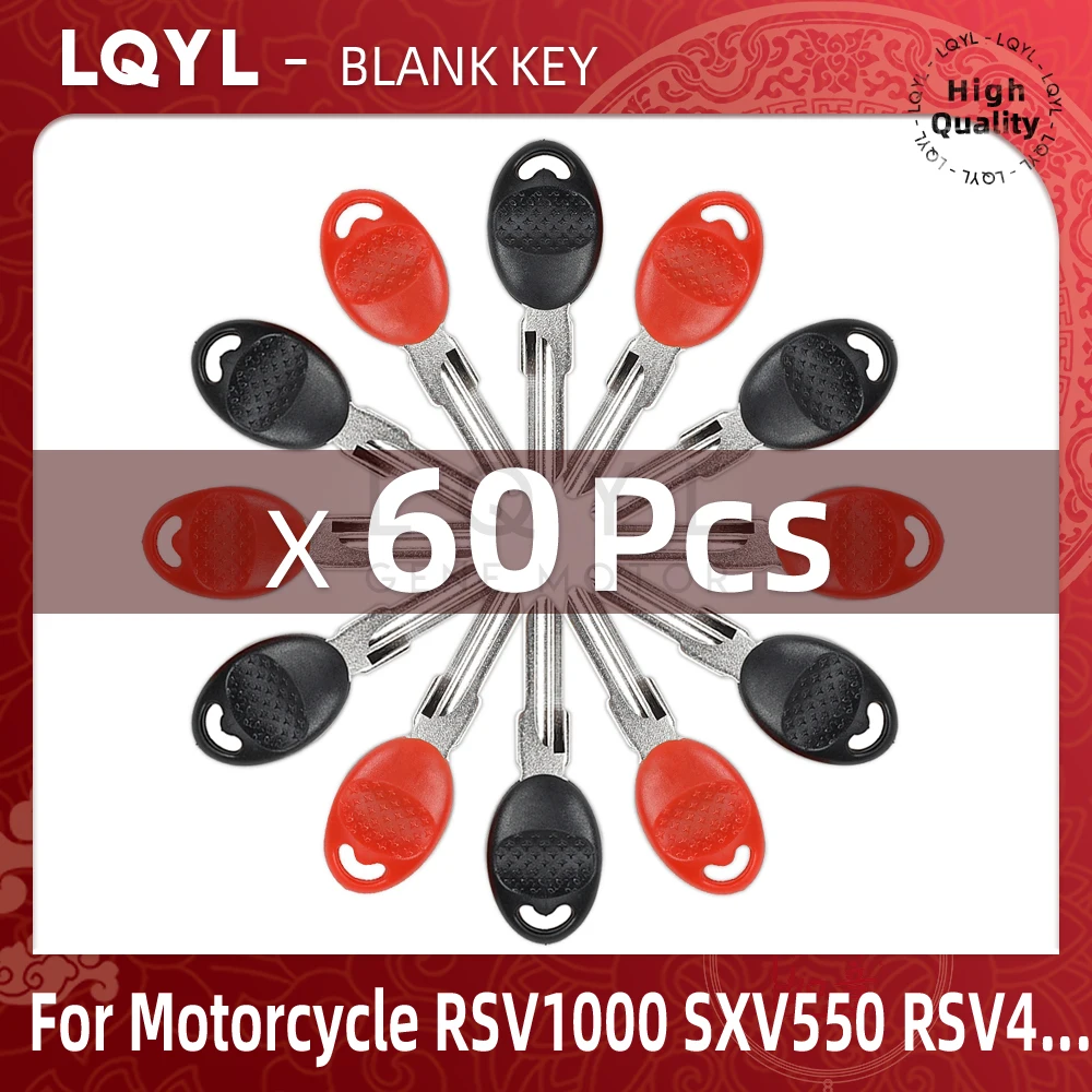 60Pcs New Blank Key Replace Uncut Keys For Aprilia RSV1000 Tuono1000R SXV550 SMV750 1200 SL750 RSV 1000 Triumph 650 RSV4