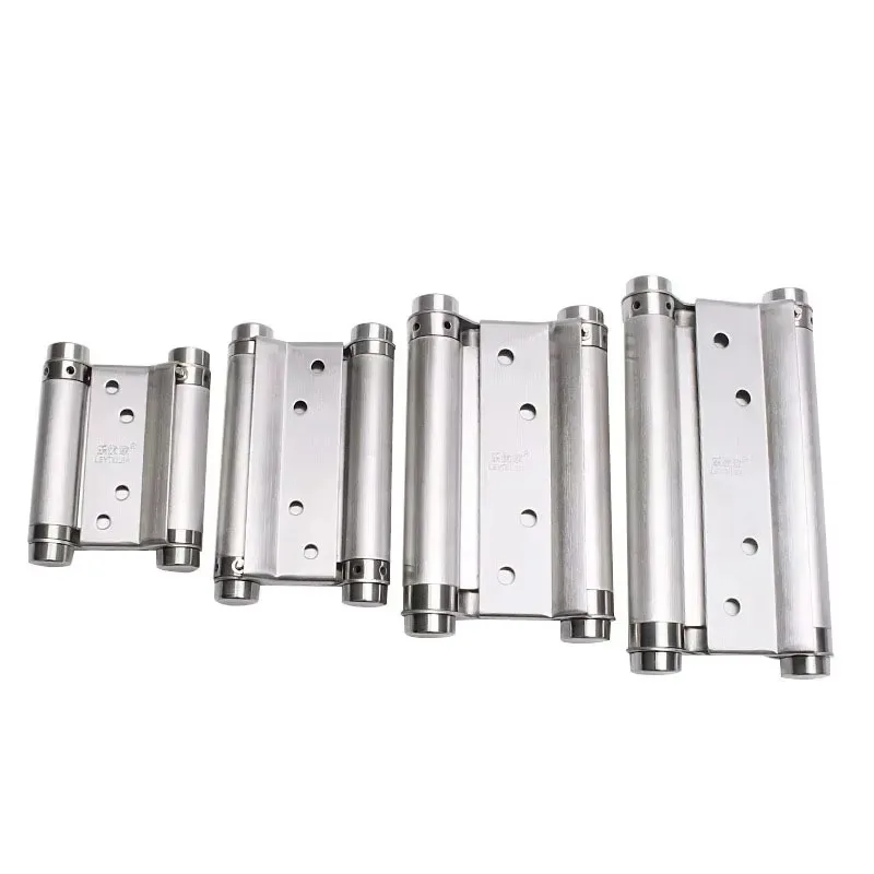 

3/4/5/6 Inch Double Door Hinge Cabinet Drawer Butt Hinge Door Automatic Closing Stainless Steel Double Opening Spring Hinge