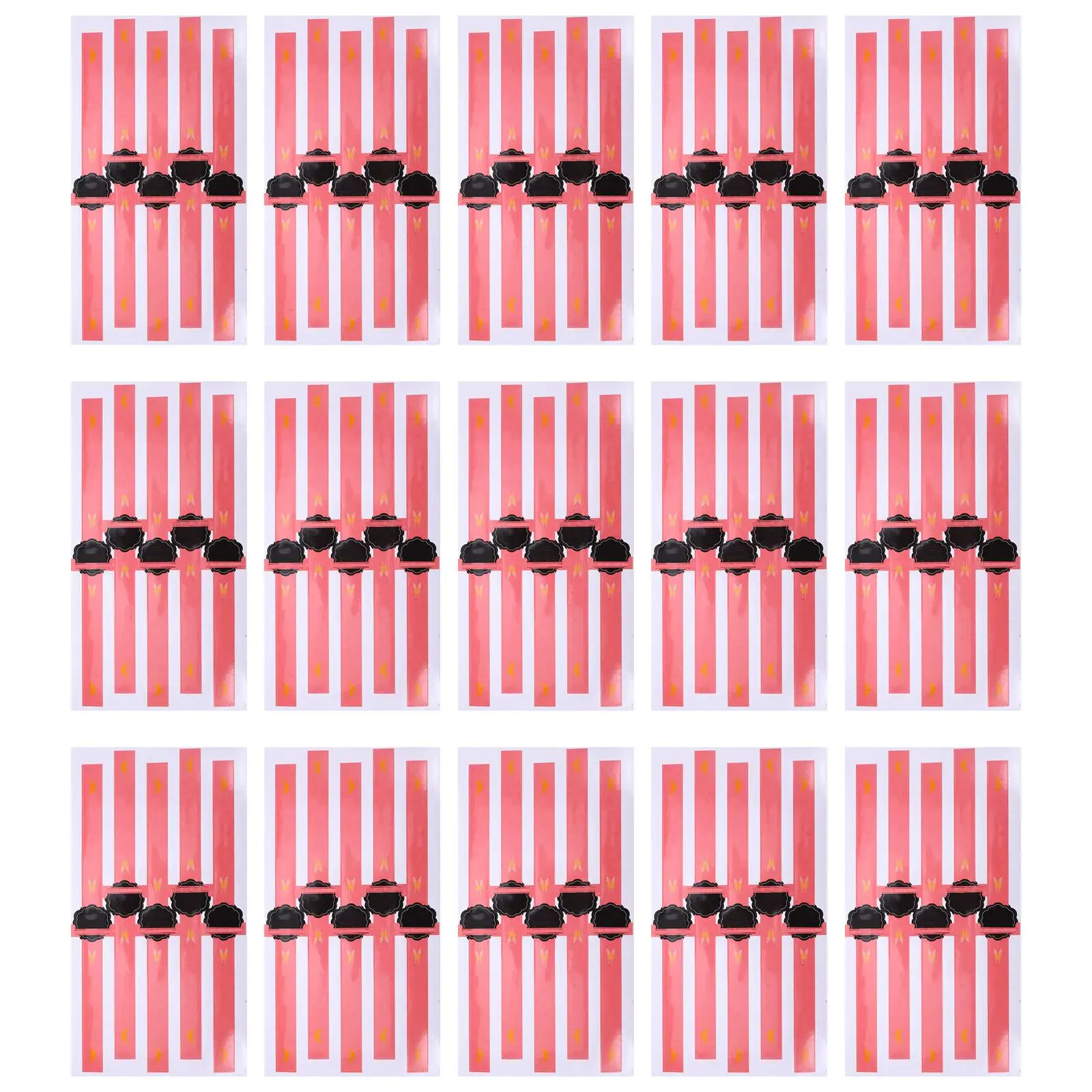 

100 Pcs Self Adhesive Sealing Stickers for Bakery Food Bag Christmas Copper Plate DIY Labels Gift Packaging Treat Candy Bag