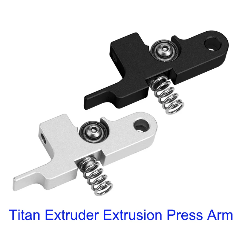 

1 PCS Aluminium Extruder Extrusion Press Arm For Titan Aero 3D Printer Accessories Silver Black Mechanical Hardware Parts