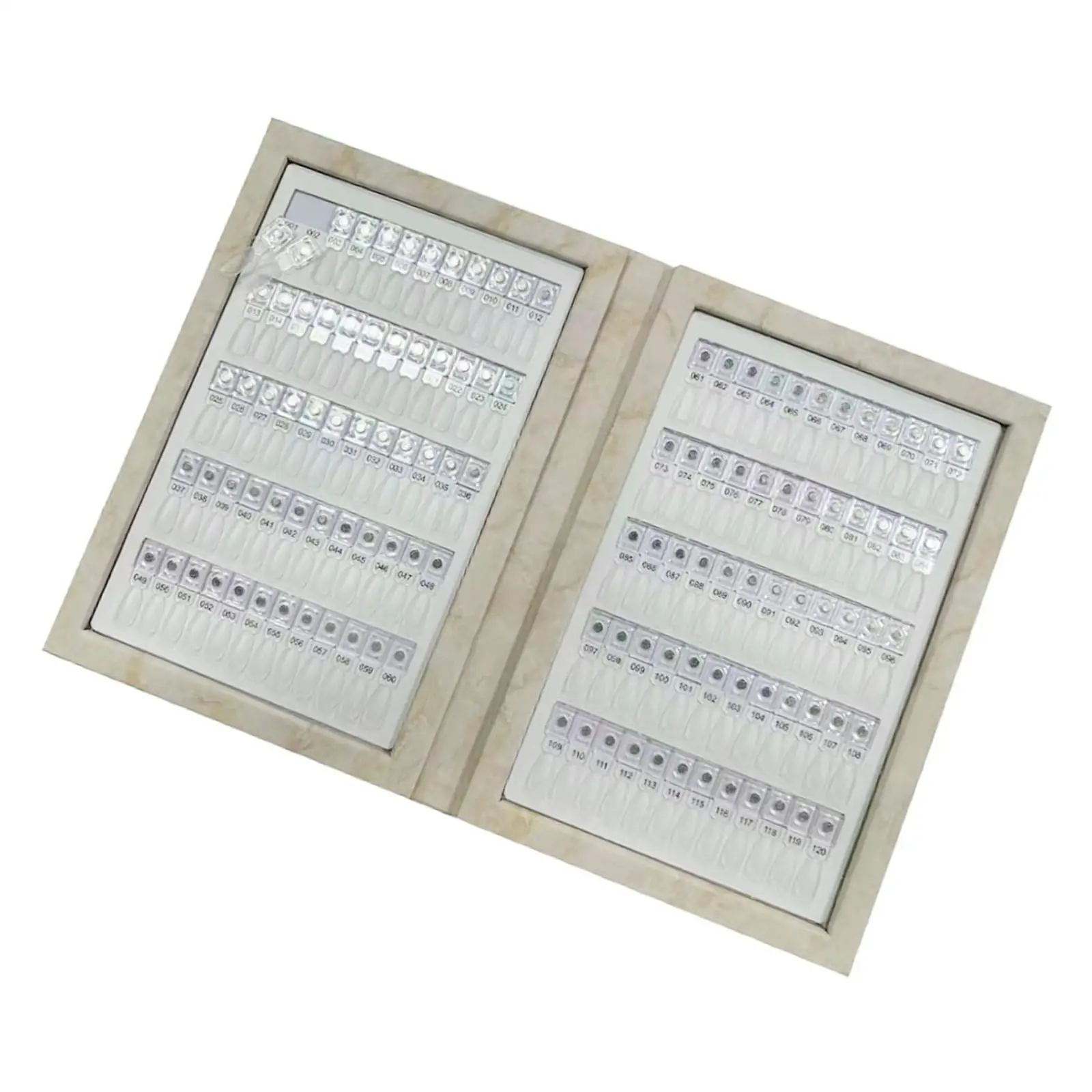 120 Nail Color Display Book Magnetic Nail Color Swatches Book for Nail Salon