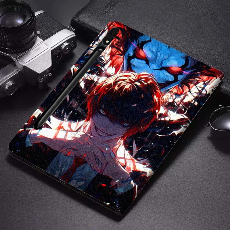 

Death Note Dark Anime Tablet Case For Samsung Galaxy Tab S7 S8 S9 S10 FE Plus Lite 11 12.4 13.1 Inch