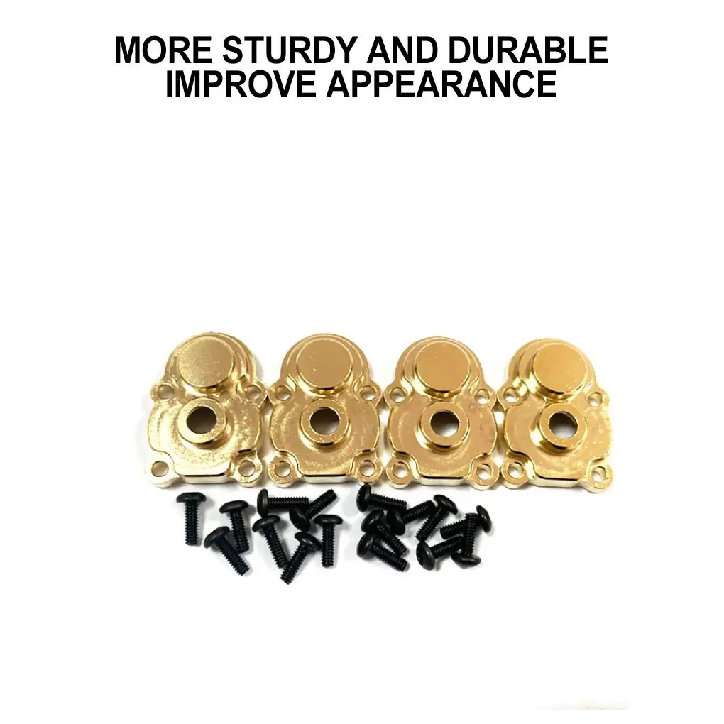 Brass 1/18 Rear Axle RC Upgrade Part 4pcs Upgrade Enhances Rc Rear Axle For  -4M RC Car Part RC Car Accessories