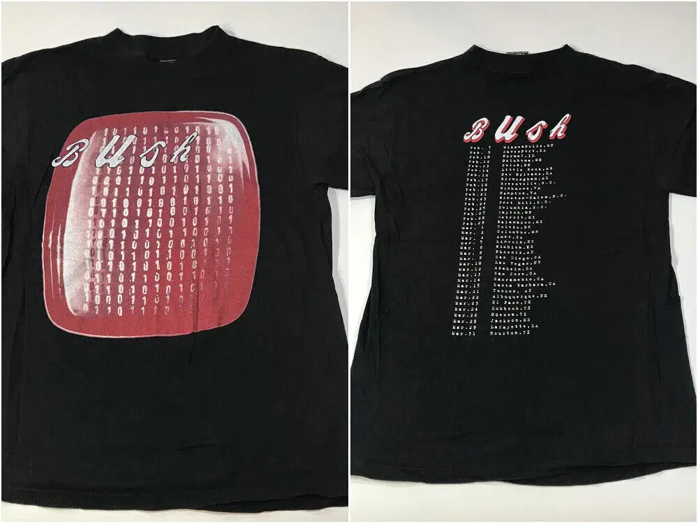 VINTAGE BUSH SIXTEEN STONE TOUR T-SHIRT VINTAGE PRINT T SHIRT