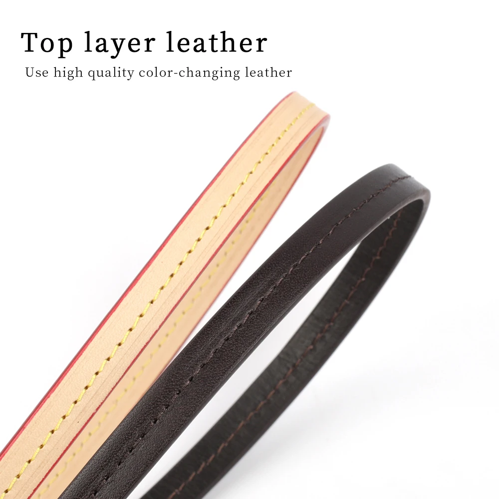 Genuine Leather Bag Handle Short Strap Shoulder Detachable Bag Replacement Women Cowhide Wrist Strap Accessories