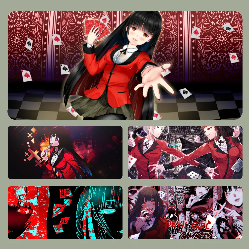 

Y-Yumeko Jabami Mousepad Large Computer Gaming Accessories MousePads Desk Mats Anti-slip Laptop Soft Mouse Pad