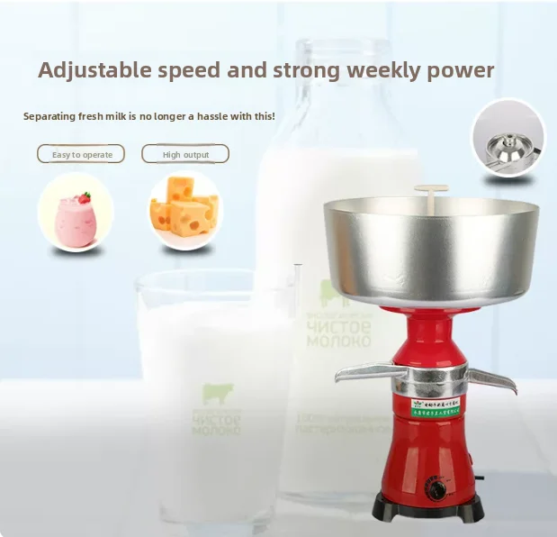 12L Manual Milk Cream Separator, Hand Crank Centrifuge for Cheese & Butter Making