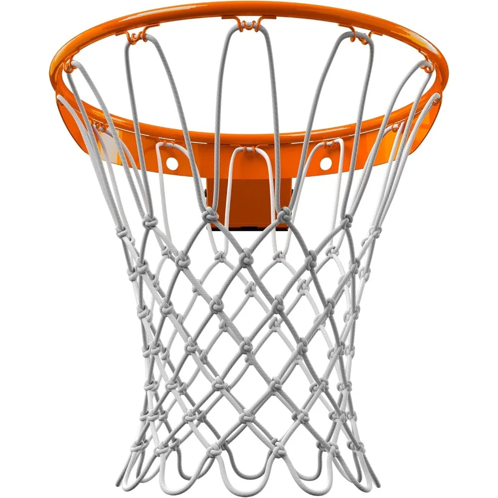 Professional 18" Steel Basketball Hoop with Net - Fixed/Breakaway Options for Indoor & Outdoor Courts