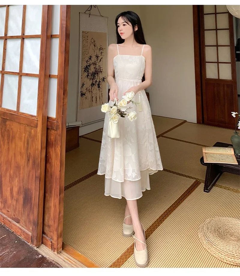 New Chinese Style Buckle Retro 2025 Summer New Set Floral Plus Size Gentle And Elegant Dress