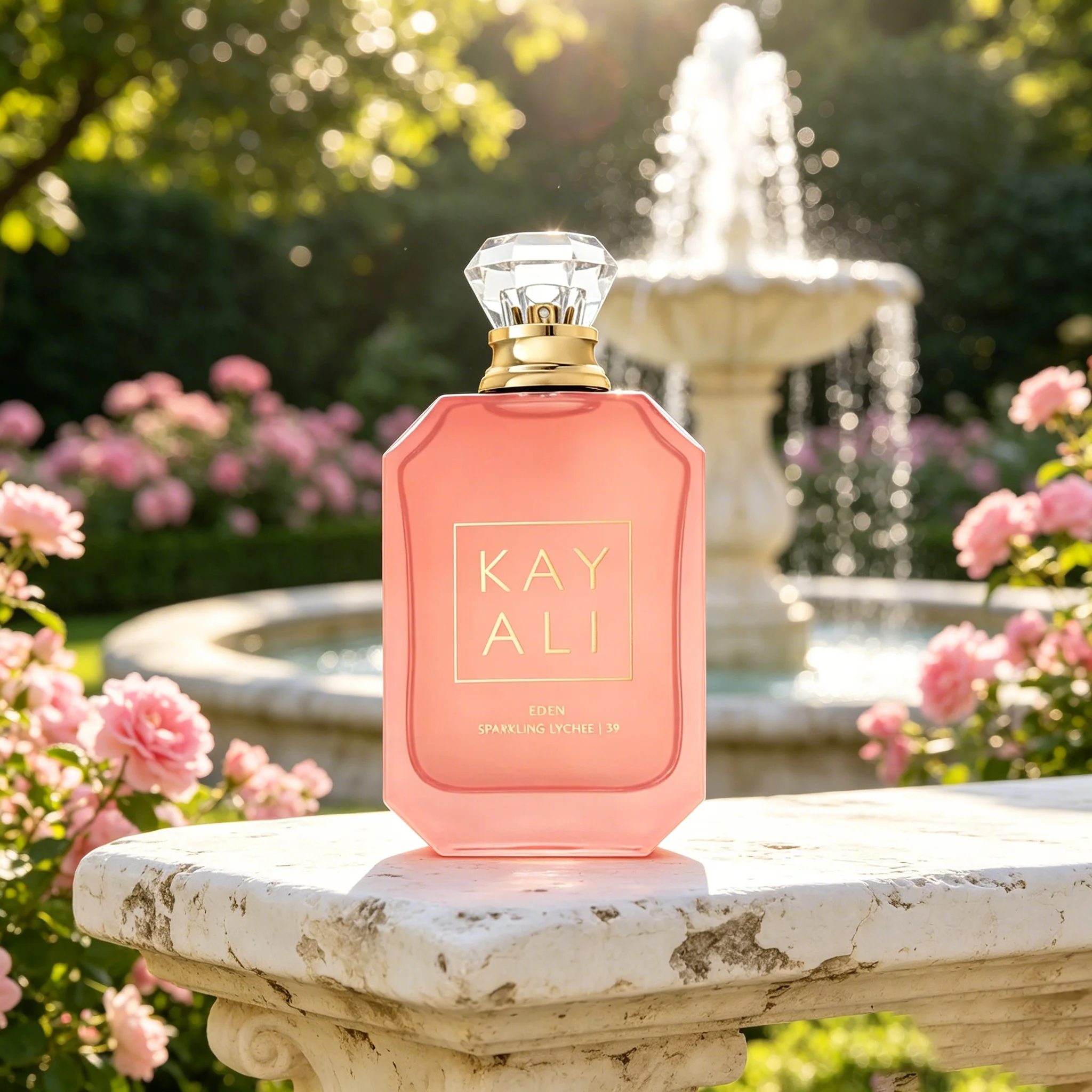 Kayali Eden Sparkling Lychee | 39 Eau de Parfum, fragancia floral afrutada y jugosa, aroma dulce de lujo para mujer