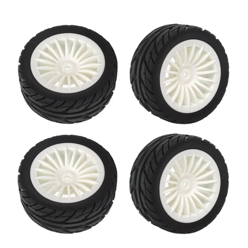 4Pcs 50mm Rubber Tire Tyre Wheel For SG1603 SG1604 SG1605 UDIRC UD1601 UD1602 UD1603 UD1604 1/16 RC Car Upgrade Parts