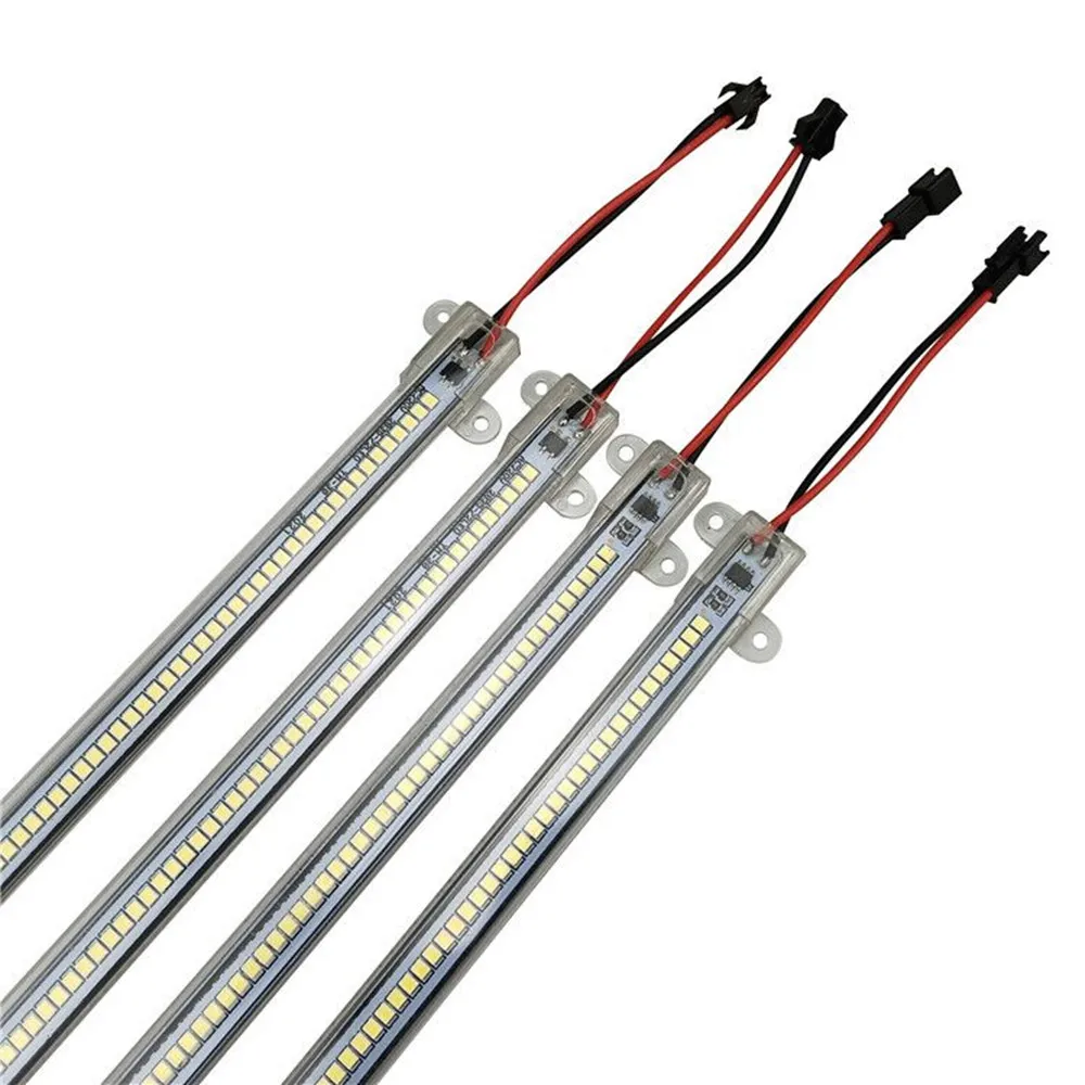 2PCS 220V LED Bar Lights 2835 High Bright 72LEDs/m 30/50cm Aluminum Tube  Rigid Strip Light For Under Cabinet Kitchen Lighting