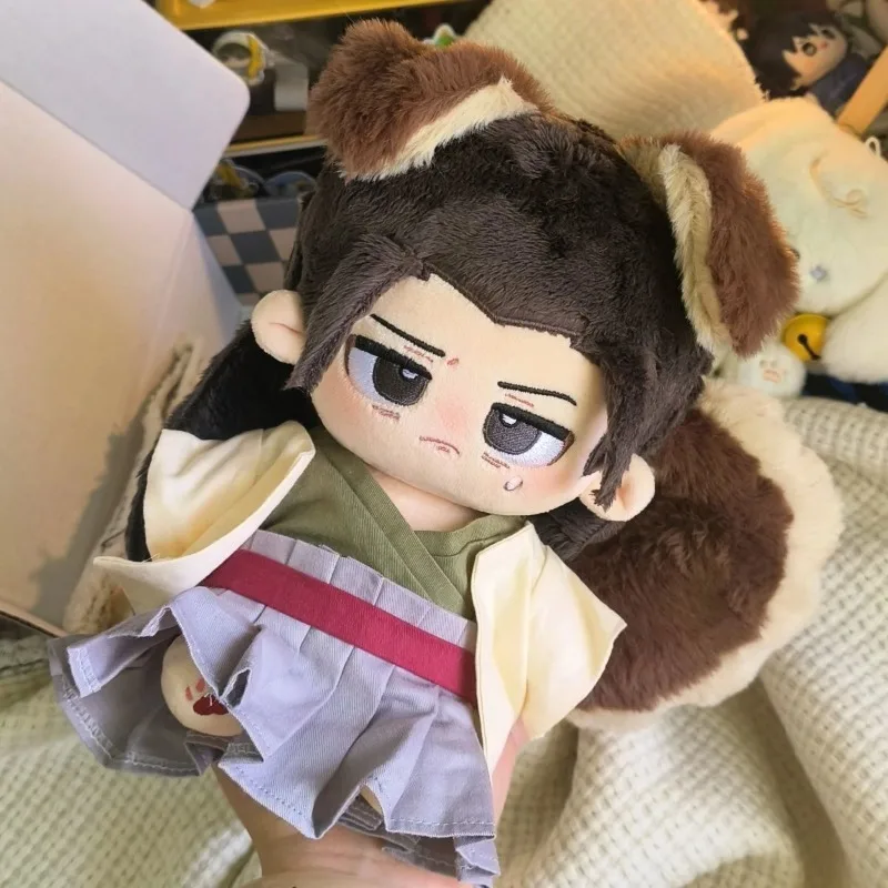 20cm Anime Senju Hashirama Kawaii Cosplay Cotton Doll Body With Ears Tail Set No Attribute Soft Plushies Toy Figures Fans Gift