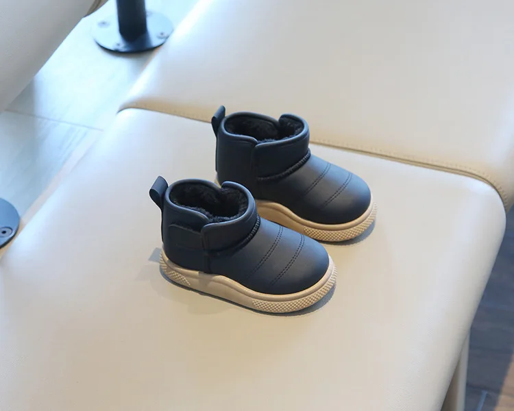 Herbst Winter Baby Jungen Mädchen Schnee Stiefel Kinder Outdoor Plüsch Schuhe Anti-Rutschig Infant Casual Schuhe Wasserdichte Kinder Stiefel – Detail 9