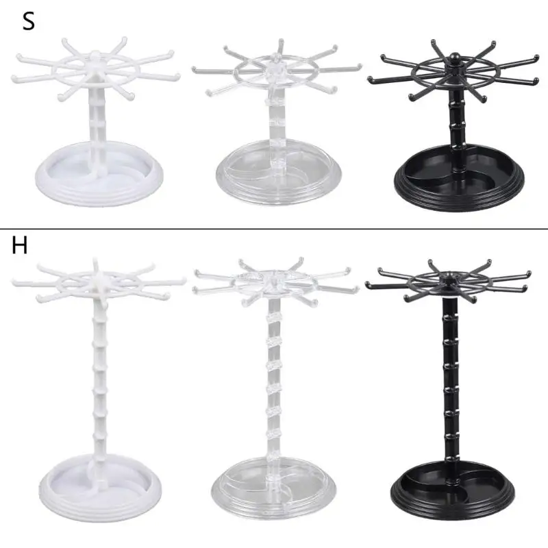 Jewelry Display Stand Spinning Necklace Storage Rack for Earrings Watch Showcase Dropship