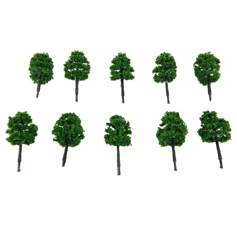 10pcs 5cm Train Railway Model Trees Scenery Diorama Layout Artificial Miniature Tree Plastic Sandtable Model Scenery - Image 4
