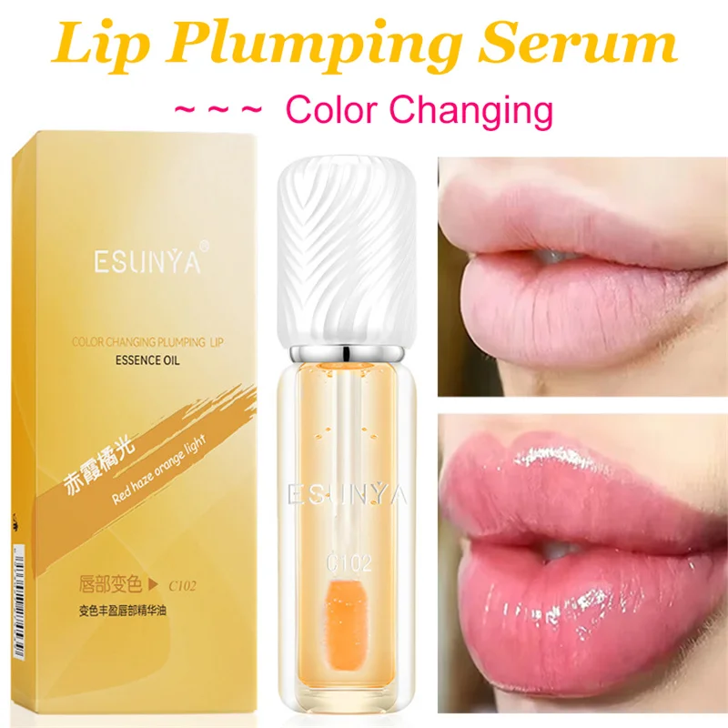 

Color Changing Lip Plumping Serum Oil Moisturizing Non-Greasy Prevent Dryness Peeling Lighten Lip Line Brighten Korean Cosmetics