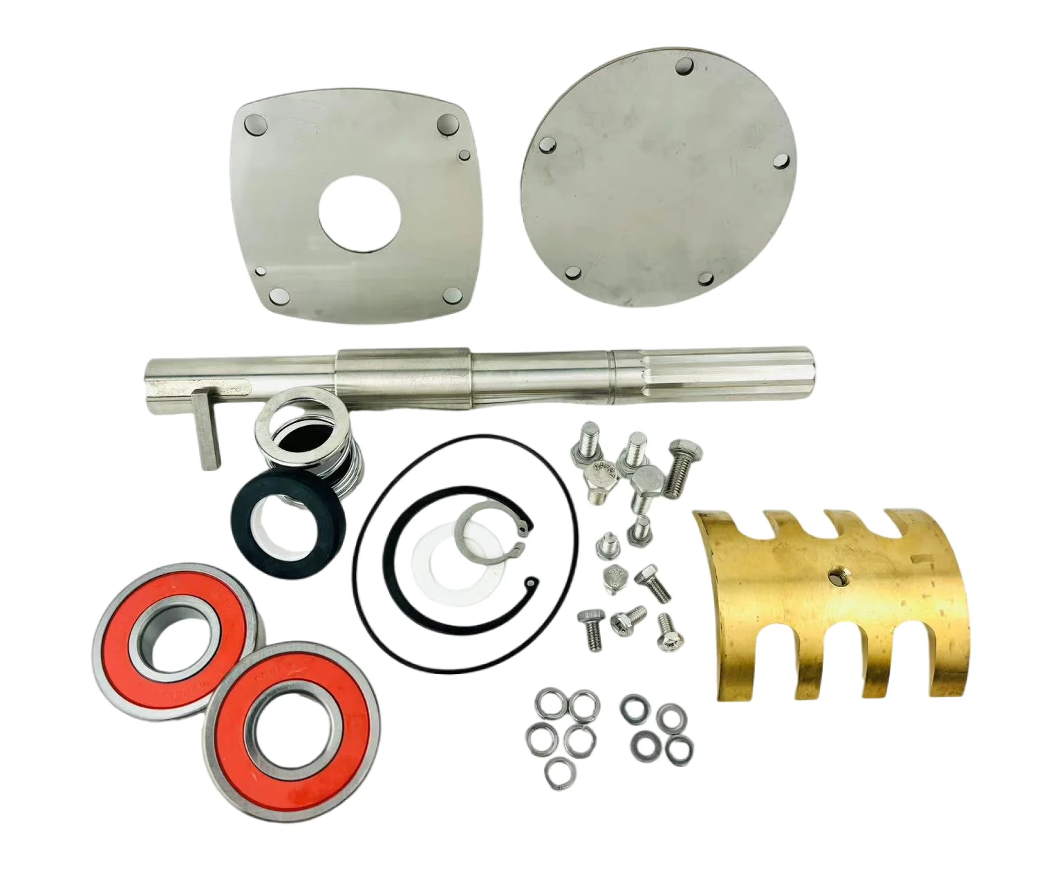 

STLF KOSHIN MF-50S Cooling Pump Repair Kit with Rubber Material Includes Shaft Cam Bearing Cover Mechanical Seal Jump Ring