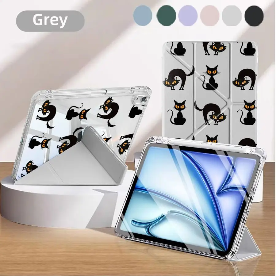 

Tablet Case For iPad Mini 6 7 11th 10th 9th 8th 7th 12.9inch Pro 2025 Air 4 5 M3 M2 M4 11inch Holder Cover Y-Fold Cartoon Cool