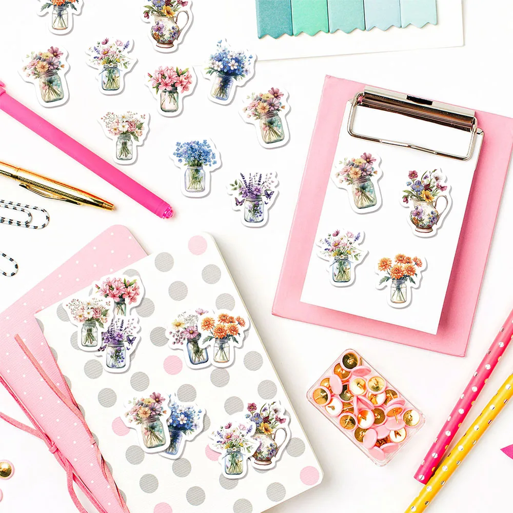 500 個漫画フラワーロールステッカー小柄 DIY 荷物スケートボード水カップオートバイステッカー