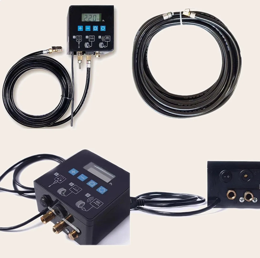 0-15 High Precision Digital Wall Mount Auto Inflator for Car Motorcycle Bicycle