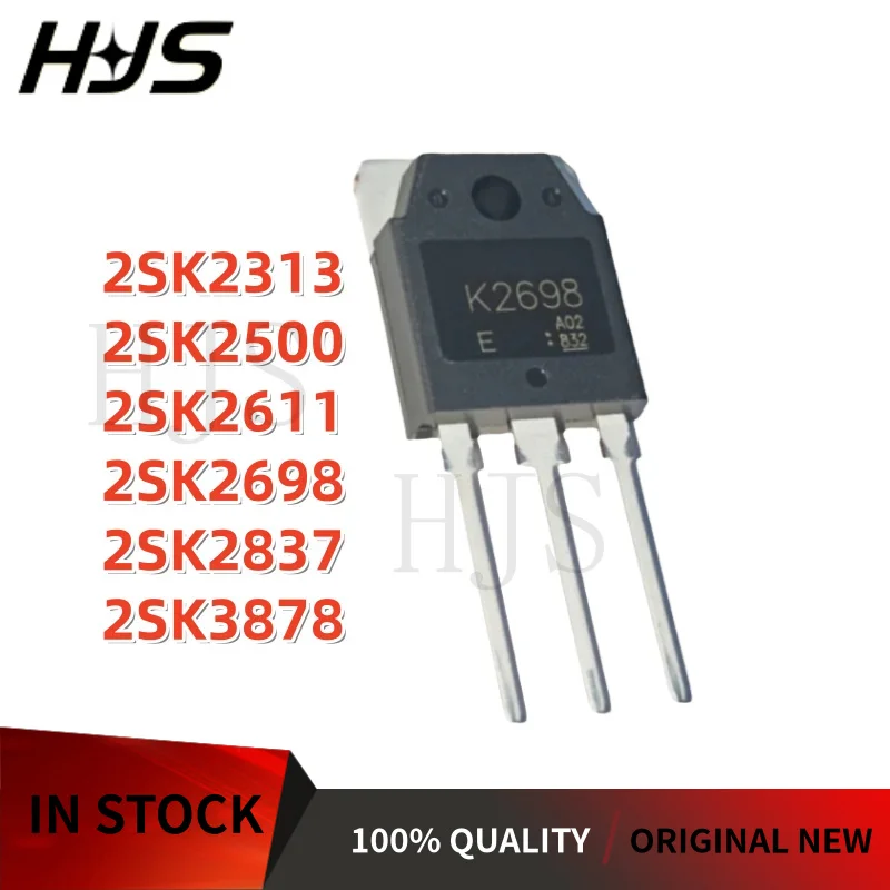 5 piezas NUEVAS 2SK2611 2SK2313 2SK2837 2SK3878 2SK2698 2SK2500 K2611 K2313 K3878 K2837 K2698 K2500 TO-3P