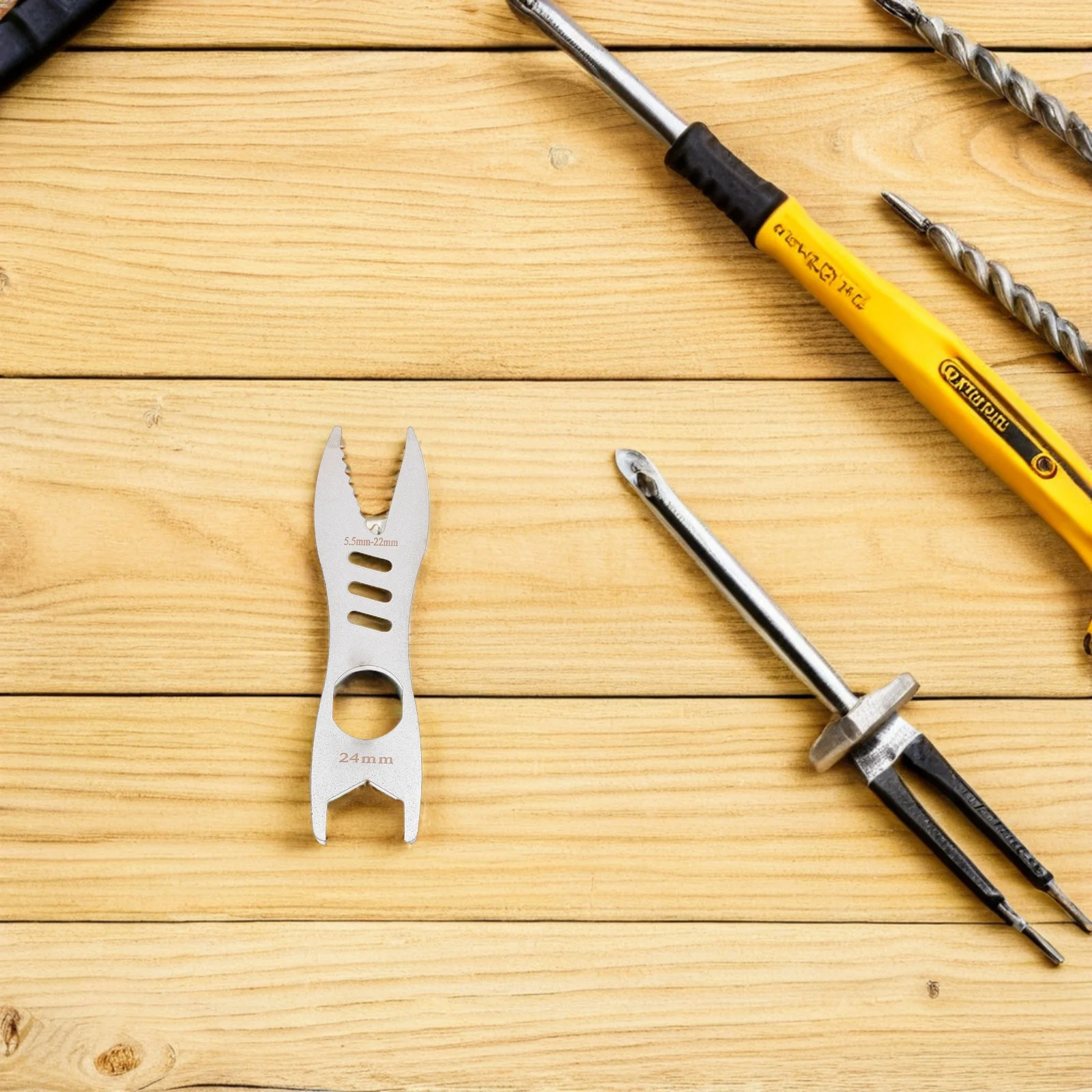 

Multifunctional Self Locking Wrench Double Ended Labor Saving Universal Spanner Repair Tool Compact Metal Wrench