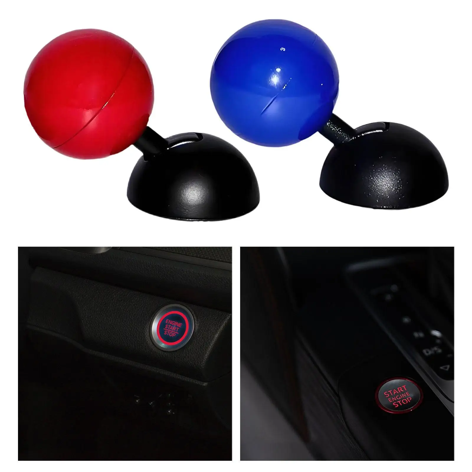 Car Push Button Lever Car Interior Decor Start Stop Button Joystick