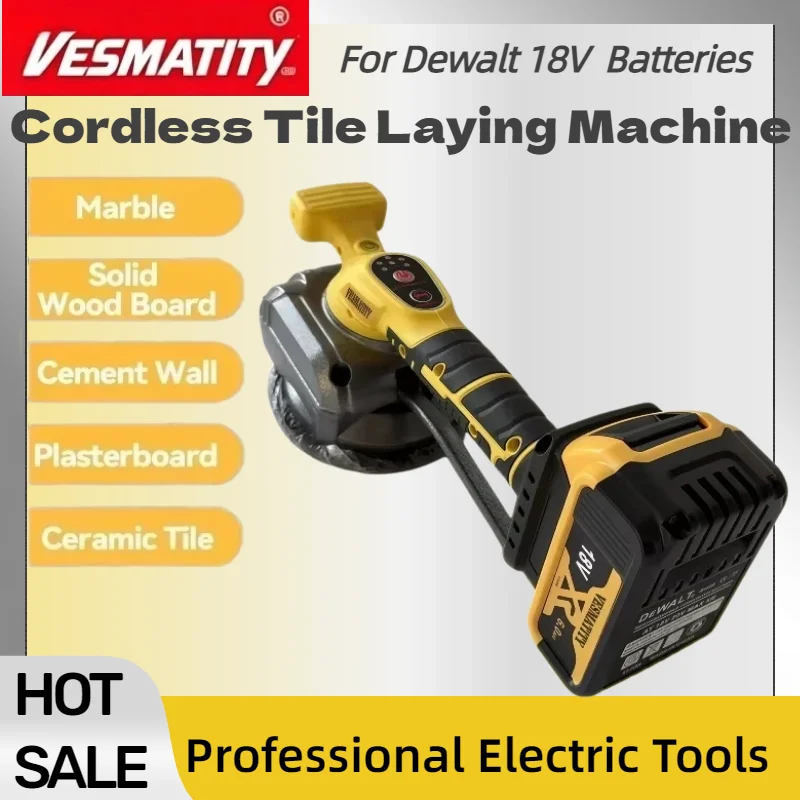 Suitable Tile Tiling Machine, Cordless Wall and Floor Tiles Laying Vibrating Tool with Floor Vibrator and Suction Cup