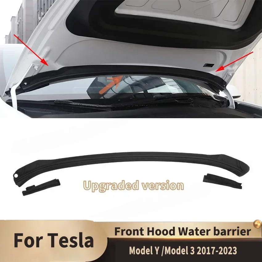 

Front Hood Waterproof Sealing Strip Cover Upgraded Version for Tesla Model Y Model 3 2017-2023 Strip Air Inlet Guard Accessories