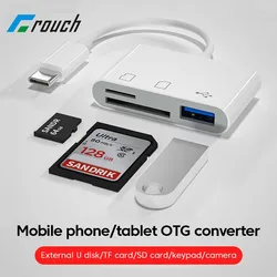 3-in-1 USB C Card Reader External U Disk SD TF Memory Card Reading For Samsung Xiaomi Phone PC Laptop Accessories OTG Converter