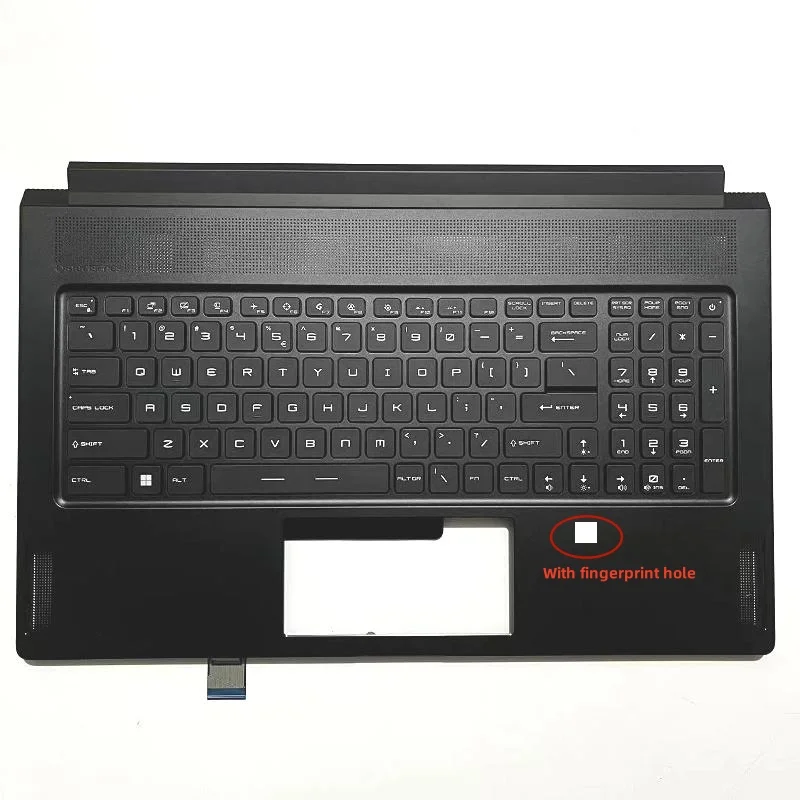 Imagem -03 - Teclado Retroiluminado para Laptop Nova Tampa Palmrest Caixa Superior c Shell Rgb Msi Stealth Gs76 Ws76 Ms17m1 Novo