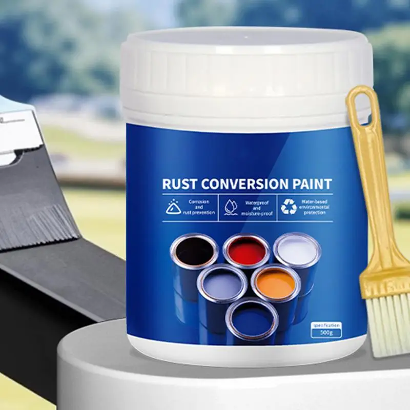 Metal Rust Converter Paint Weather Resistant Metal Rust Converter Rust Preventive Paint User-Friendly Rust Remover For Fences