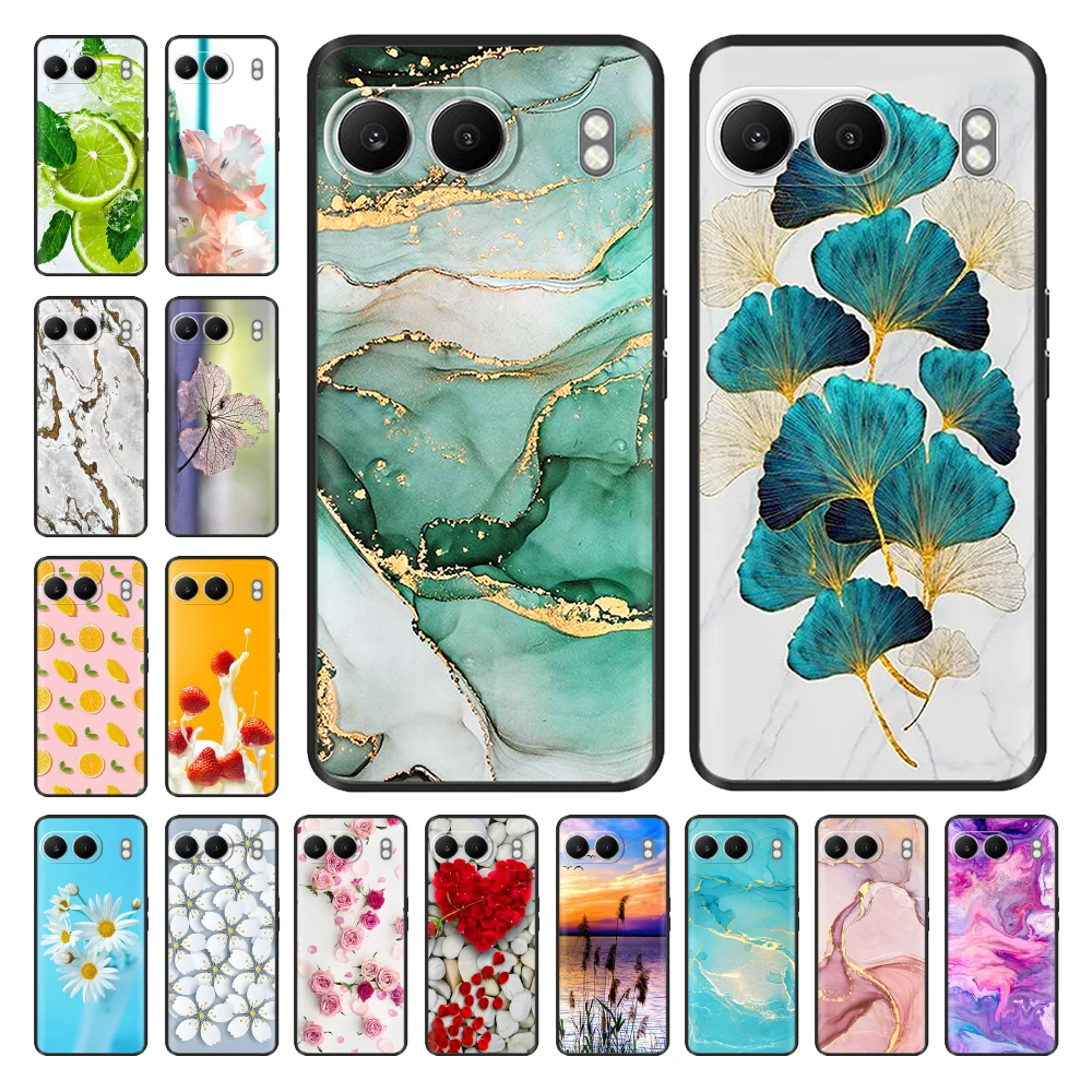 

For Oneplus Nord 4 Case Cute Black TPU Silicone Soft Phone Cases for One Plus Nord 4 5G Shockproof Cover On 1+ Nord4 6.74'' bag