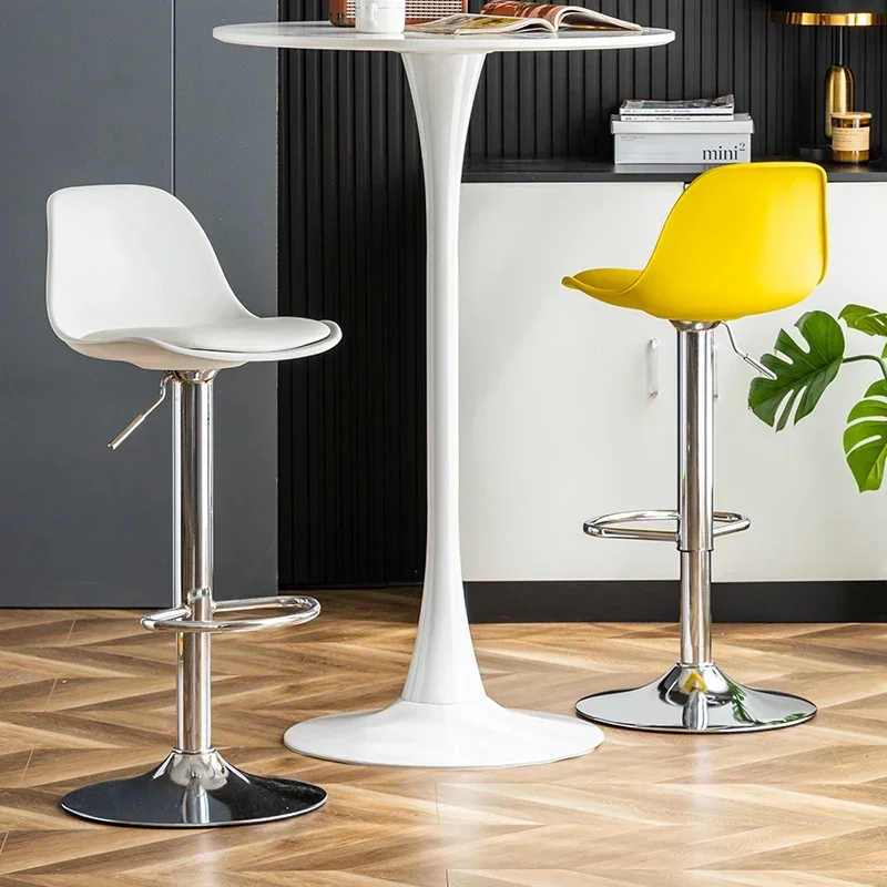 Height Adjustable Chaises Counter Stool Shop Stackable Interior Design Chair Bar Stools Luxury Silla Rattan Chair Home Chair