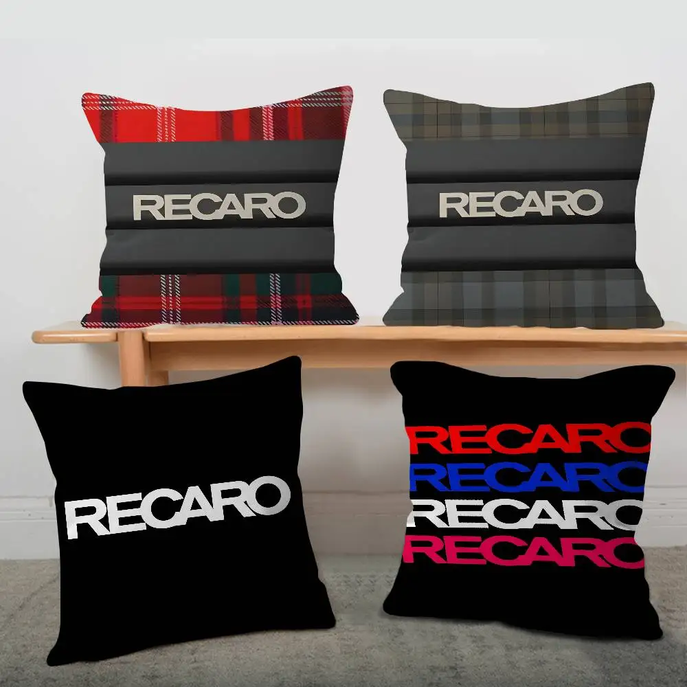 R-Recaros Logo pillow cover sofa cushion cover home room decoration children gift