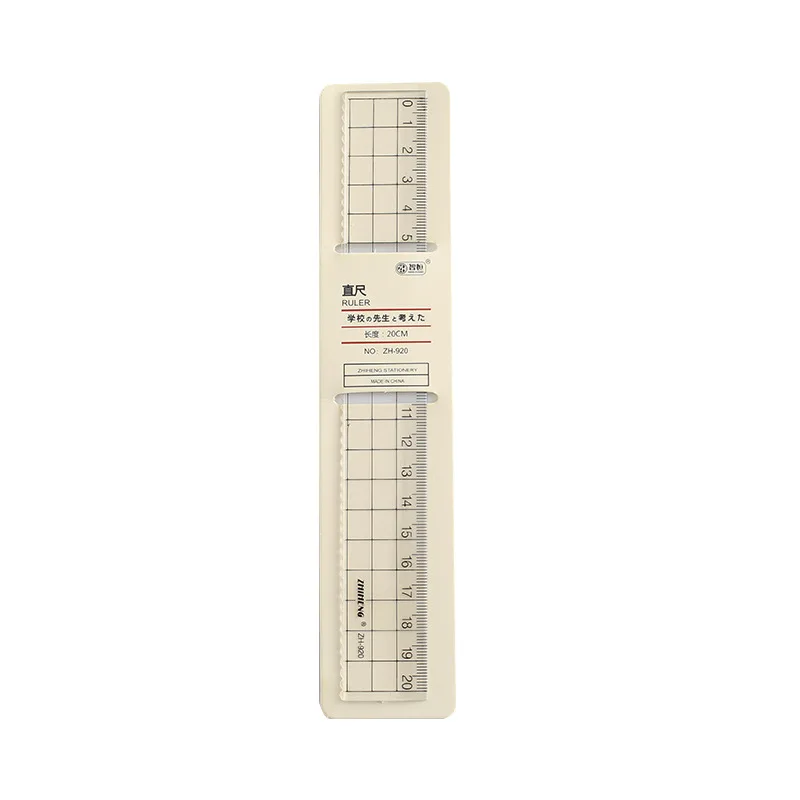 Simple Acrylic Ruler 15/18/20cm Transparent Square Ruler Stationery Learn Student Exam Drawing School Supplies