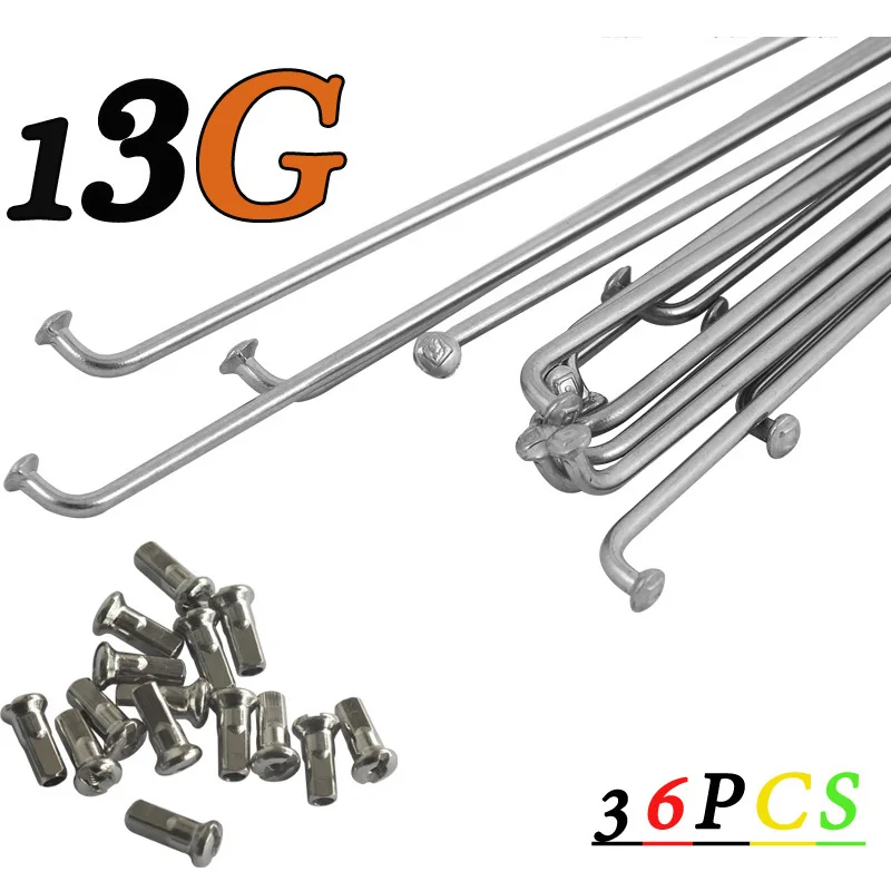 AliExpress DELT 36Pcs 13G(2.25mm)122-240MM 304 Stainless Steel Bicycle Spokes & Nut Electric E-Bike Cycle