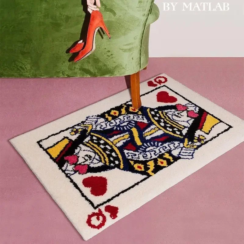 Zara Home Bathroom Rug - سجادة بطاقات اللعب الإبداعية من فيكاما،